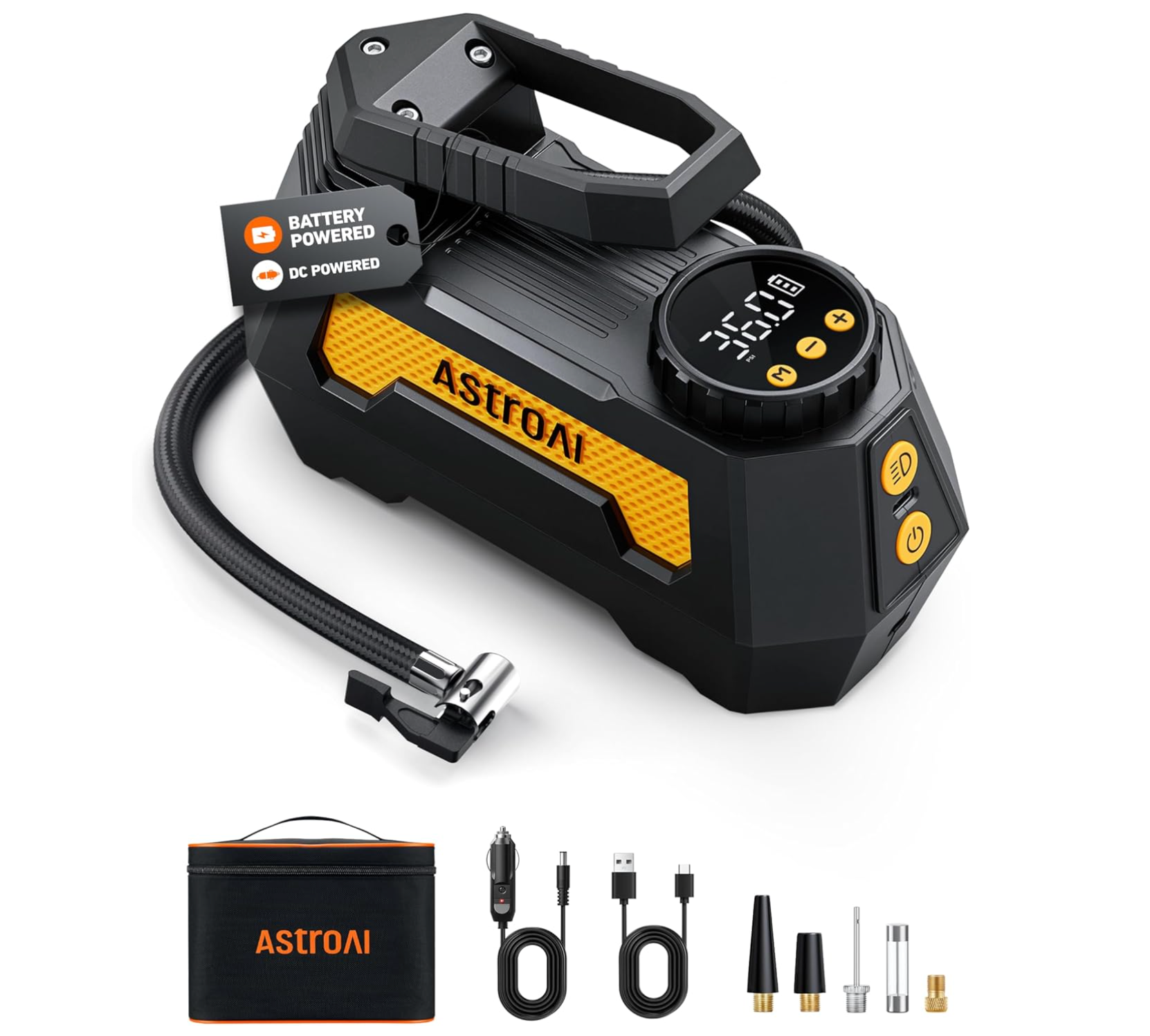 AstroAI H2 Pro Cordless Tire Inflator Portable Air Compressor