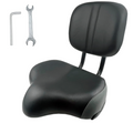 THALOUS Bike Seat with Backrest Oversized Comfort Bicycle Saddle Replacement